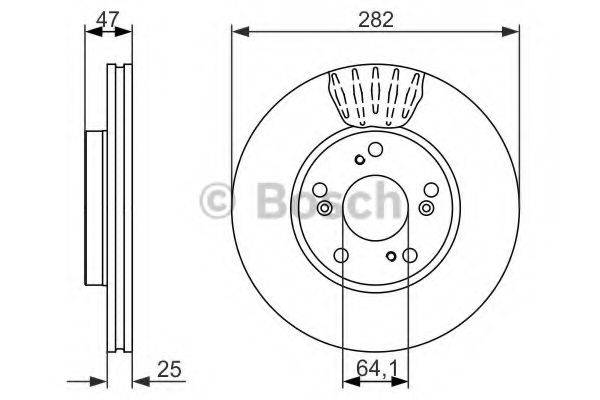 BOSCH 0986479686 гальмівний диск