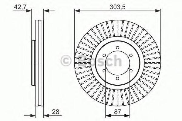 BOSCH 0986479694 гальмівний диск