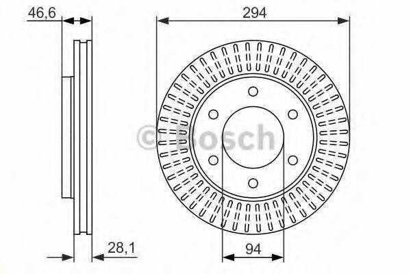 BOSCH 0986479704 гальмівний диск