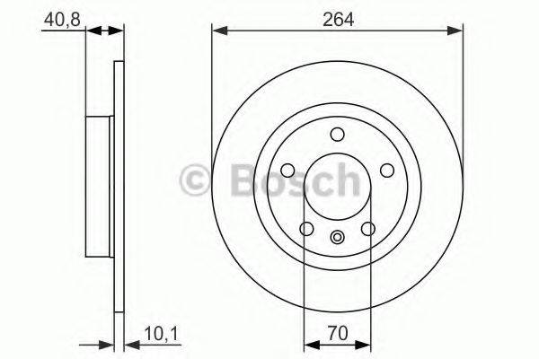 BOSCH 0986479715 гальмівний диск