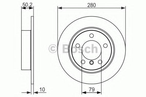 BOSCH 0986479728 гальмівний диск