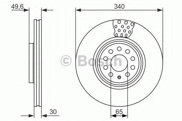 BOSCH 0986479734 гальмівний диск