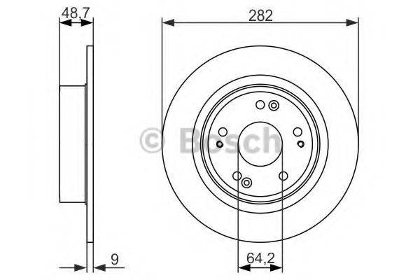 BOSCH 0986479738 гальмівний диск