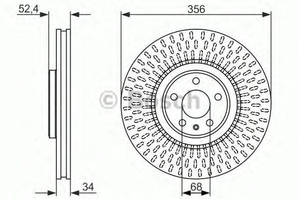 BOSCH 0986479748 гальмівний диск