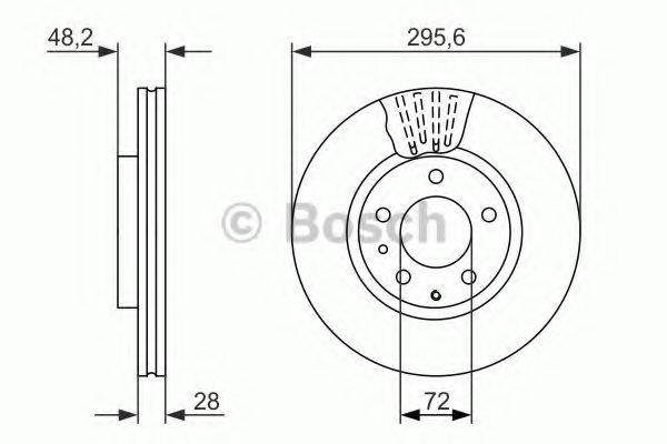 BOSCH 0986479758 гальмівний диск