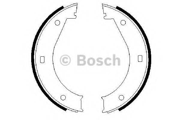 BOSCH 0986487211 Комплект гальмівних колодок, стоянкова гальмівна система