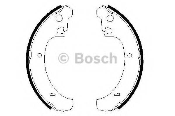 BOSCH 0986487219 Комплект гальмівних колодок