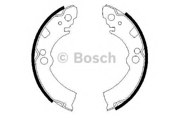 BOSCH 0986487235 Комплект гальмівних колодок