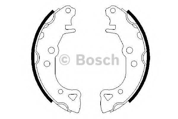 BOSCH 0986487252 Комплект гальмівних колодок