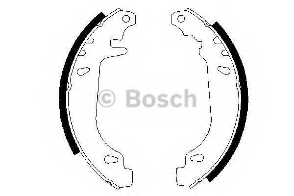 BOSCH 0986487272 Комплект гальмівних колодок