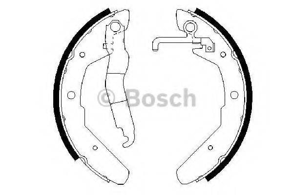 BOSCH 0986487279 Комплект гальмівних колодок