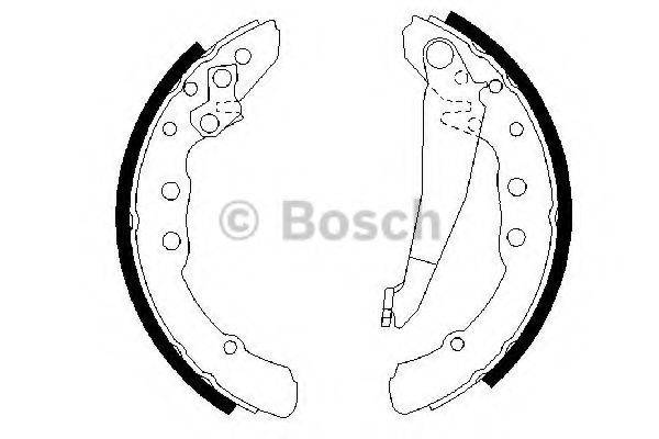 BOSCH 0986487281 Комплект гальмівних колодок