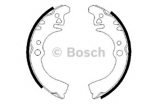 BOSCH 0986487307 Комплект гальмівних колодок