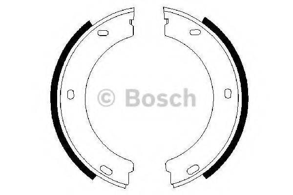 BOSCH 0986487383 Комплект гальмівних колодок, стоянкова гальмівна система