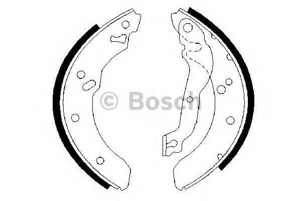 BOSCH 0986487409 Комплект гальмівних колодок