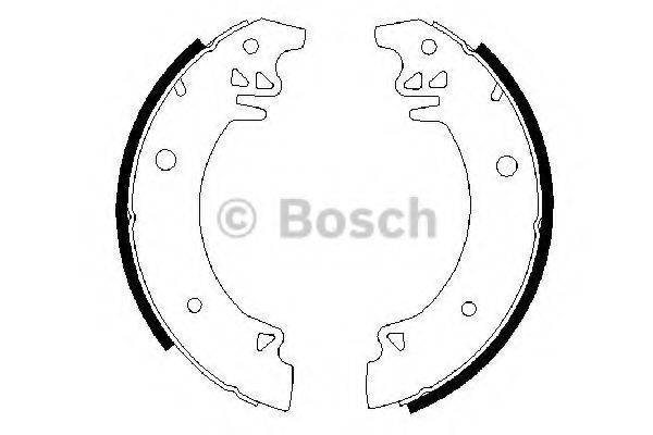 BOSCH 0986487456 Комплект гальмівних колодок