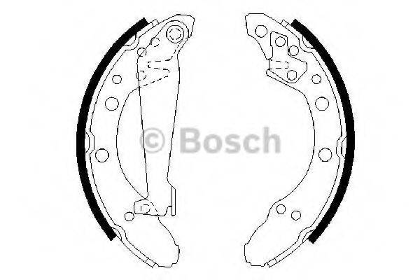 BOSCH 0986487536 Комплект гальмівних колодок