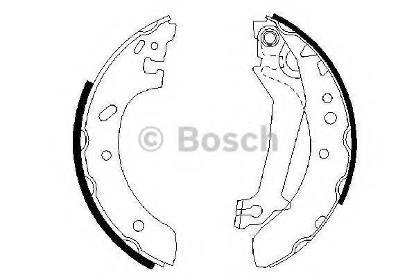 BOSCH 0986487561 Комплект гальмівних колодок