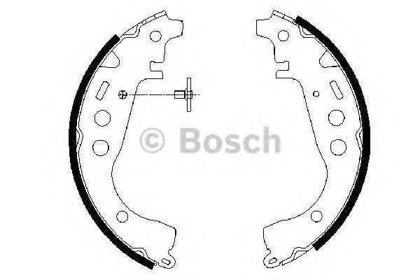 BOSCH 0986487589 Комплект гальмівних колодок