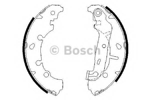 BOSCH 0986487599 Комплект гальмівних колодок