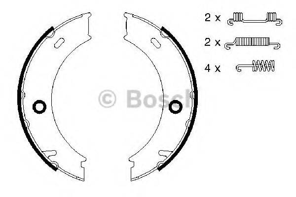 BOSCH 0986487611 Комплект гальмівних колодок, стоянкова гальмівна система