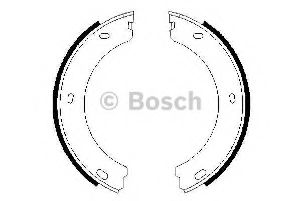 BOSCH 0986487649 Комплект гальмівних колодок, стоянкова гальмівна система