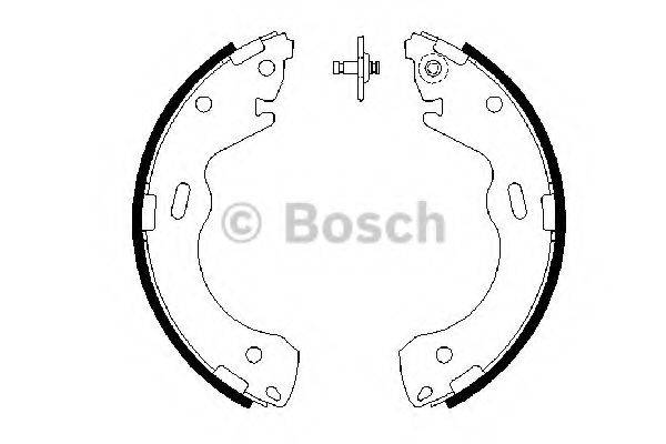 BOSCH 0986487654 Комплект гальмівних колодок