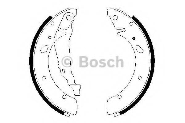 BOSCH 0986487661 Комплект гальмівних колодок