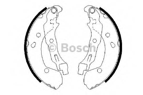 BOSCH 0986487668 Комплект гальмівних колодок