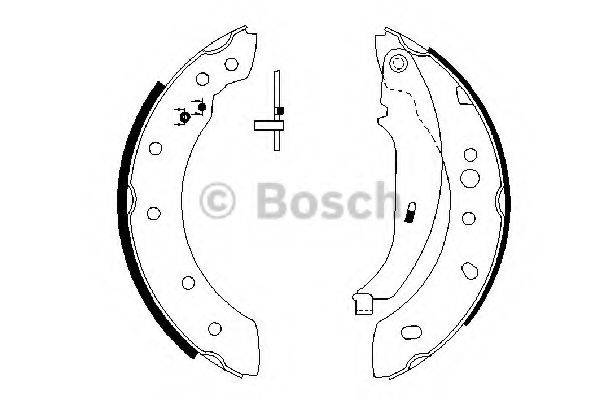 BOSCH 0986487672 Комплект гальмівних колодок