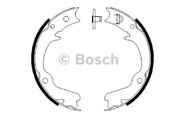 BOSCH 0986487681 Комплект гальмівних колодок, стоянкова гальмівна система