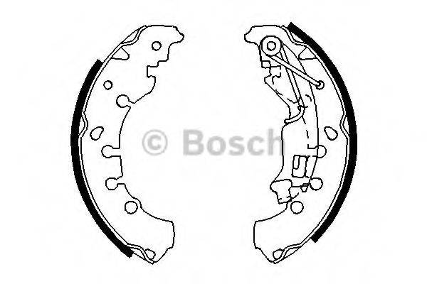 BOSCH 0986487702 Комплект гальмівних колодок