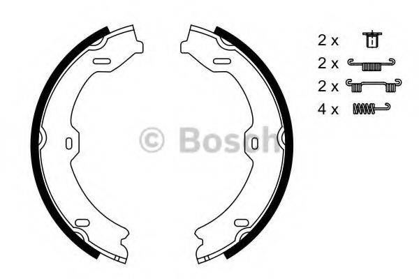 BOSCH 0986487725 Комплект гальмівних колодок, стоянкова гальмівна система