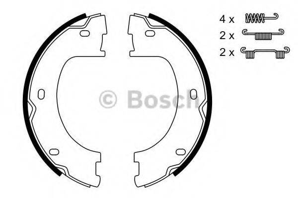 BOSCH 0986487751 Комплект гальмівних колодок, стоянкова гальмівна система