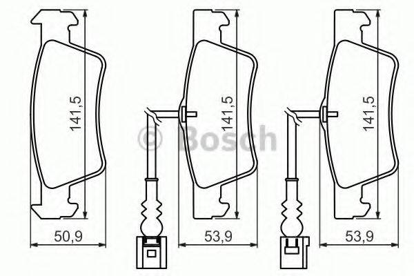 BOSCH 0986494219 Комплект гальмівних колодок, дискове гальмо