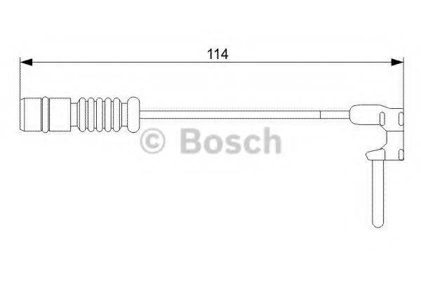 BOSCH 1987473011 Сигналізатор, знос гальмівних колодок