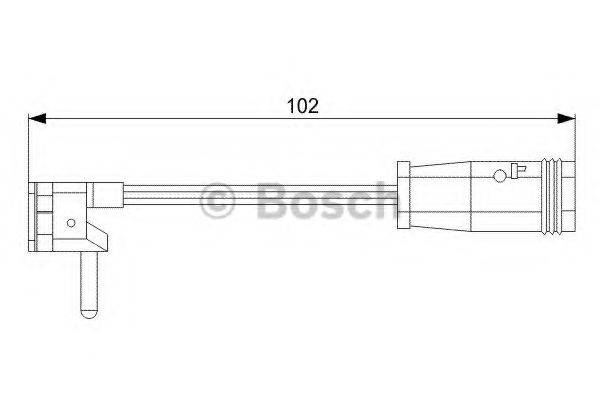 BOSCH 1987473019 Сигналізатор, знос гальмівних колодок