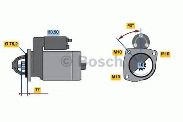 BOSCH 0001107027 Стартер