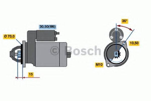 BOSCH 0001107092 Стартер