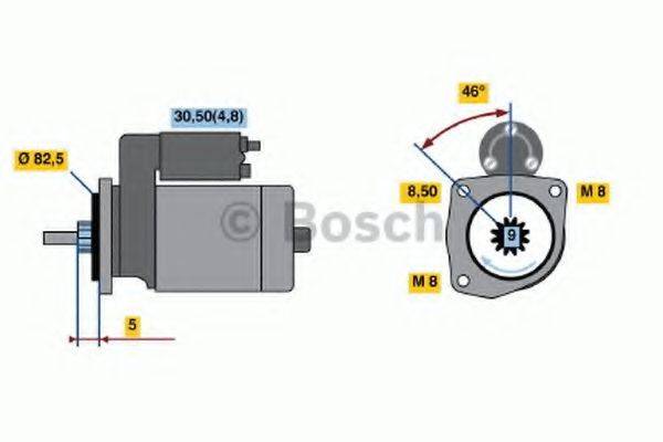 BOSCH 0001107105 Стартер