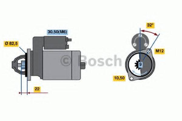 BOSCH 0001107108 Стартер