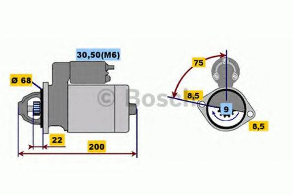 BOSCH 0001107409 Стартер