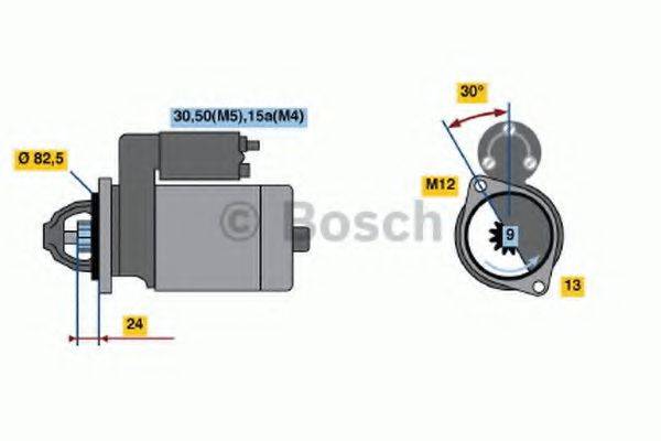 BOSCH 0001108021 Стартер