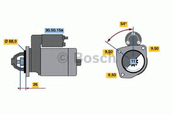 BOSCH 0001108025 Стартер