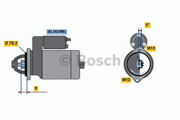 BOSCH 0001108156 Стартер