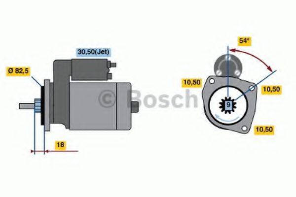 BOSCH 0001109001 Стартер