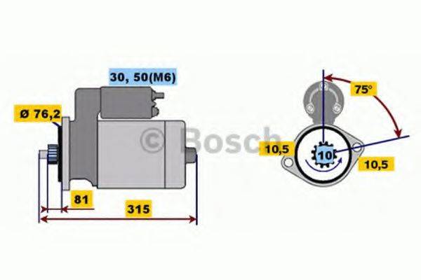 BOSCH 0001110059 Стартер