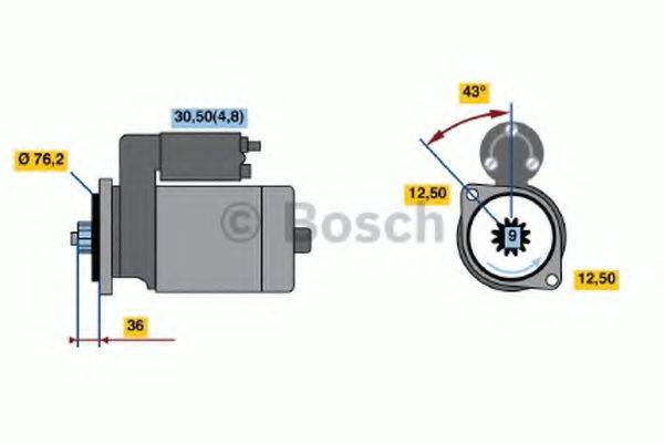 BOSCH 0001120402 Стартер