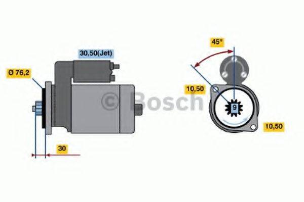 BOSCH 0001124013 Стартер