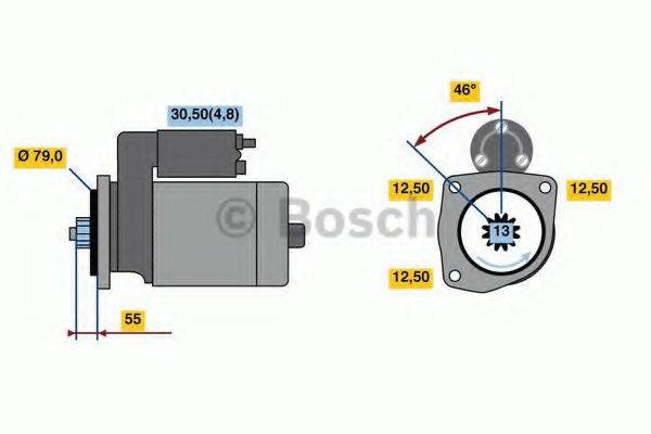 BOSCH 0001142003 Стартер